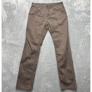 Prana Slim Fit Jean 32x34 Pants Brown Slim Fit Athletic